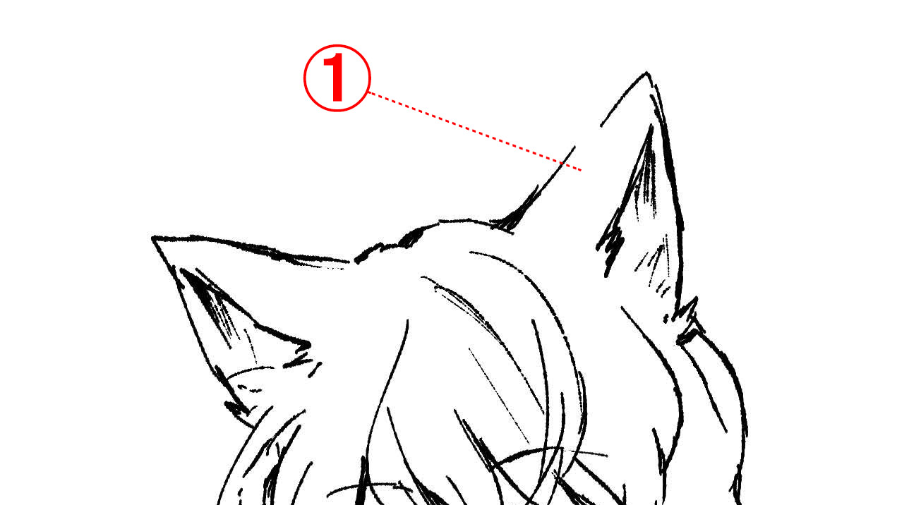 もふもふ1 ネコ耳の描き方とは ケモミミの描き方 第1回 Pictures