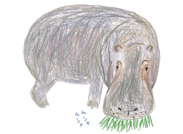 ゆるかわいいカバを描いてみよう ミヤタチカのお絵描き動物園 ゆるく楽しい描き方レッスン 第９回 Pictures