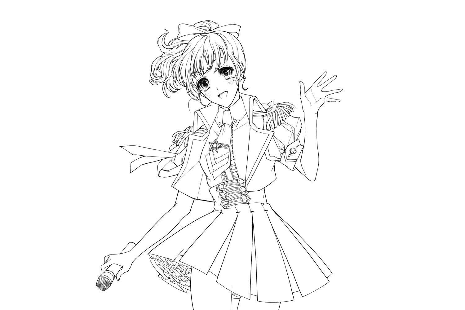 王道アイドルのステージ衣装に見るバランスとディテール表現