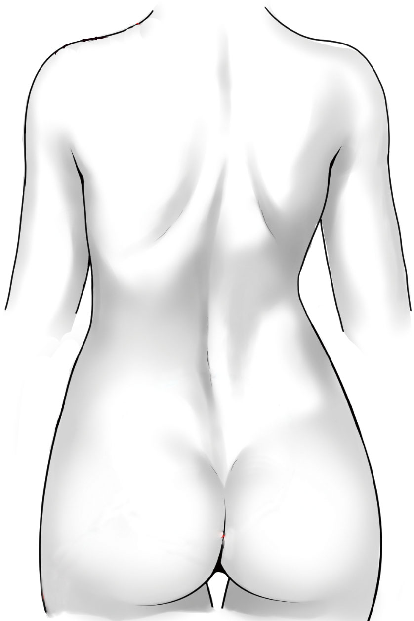 女性特有の要素を強調してセクシーさを演出できる 背中 と 腰 美少女イラストのリアルな肌の塗り方 第7回 Pictures