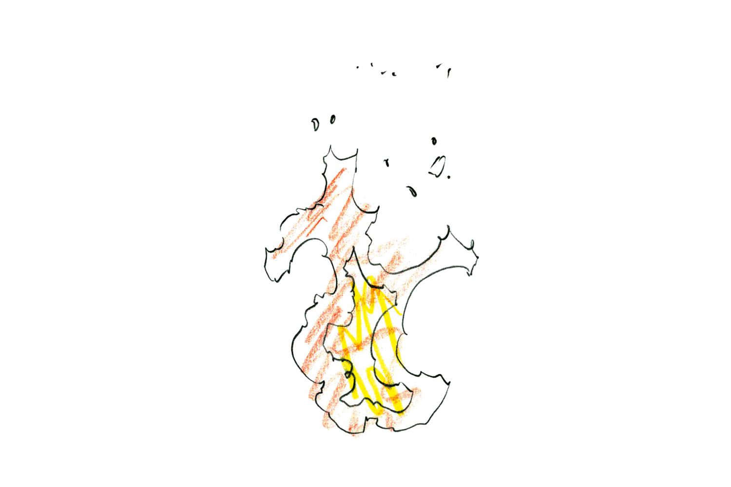 アニメーター小澤和則のエフェクト作画のテクニック 炎の動き を自然に表現する方法 アニメーションのエフェクト作画テクニック 第1回 Pictures
