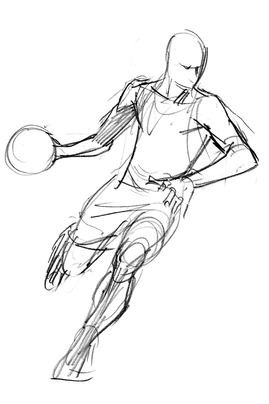 サッカー バスケ スポーツの動きを描く時に意識すること アニメーターズ スケッチ 筋肉キャラクター編 第4回 Pictures
