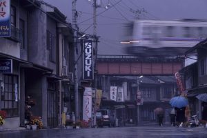 【芸備線 備後西城駅付近】城下町にかかる素朴な鉄橋の風情