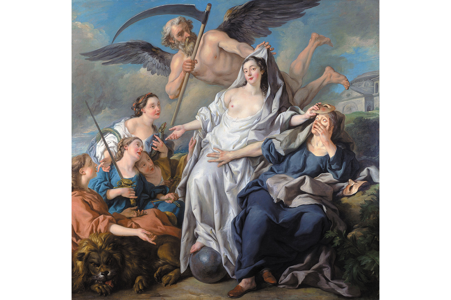 真実を明らかにする時間の寓意』ジャン＝フランソワ・ド・トロワ（1679