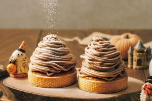 小物を使って季節感を演出する｜モンブラン