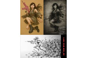 澤村徹AIアート展「明暗: 突撃恋愛少女」